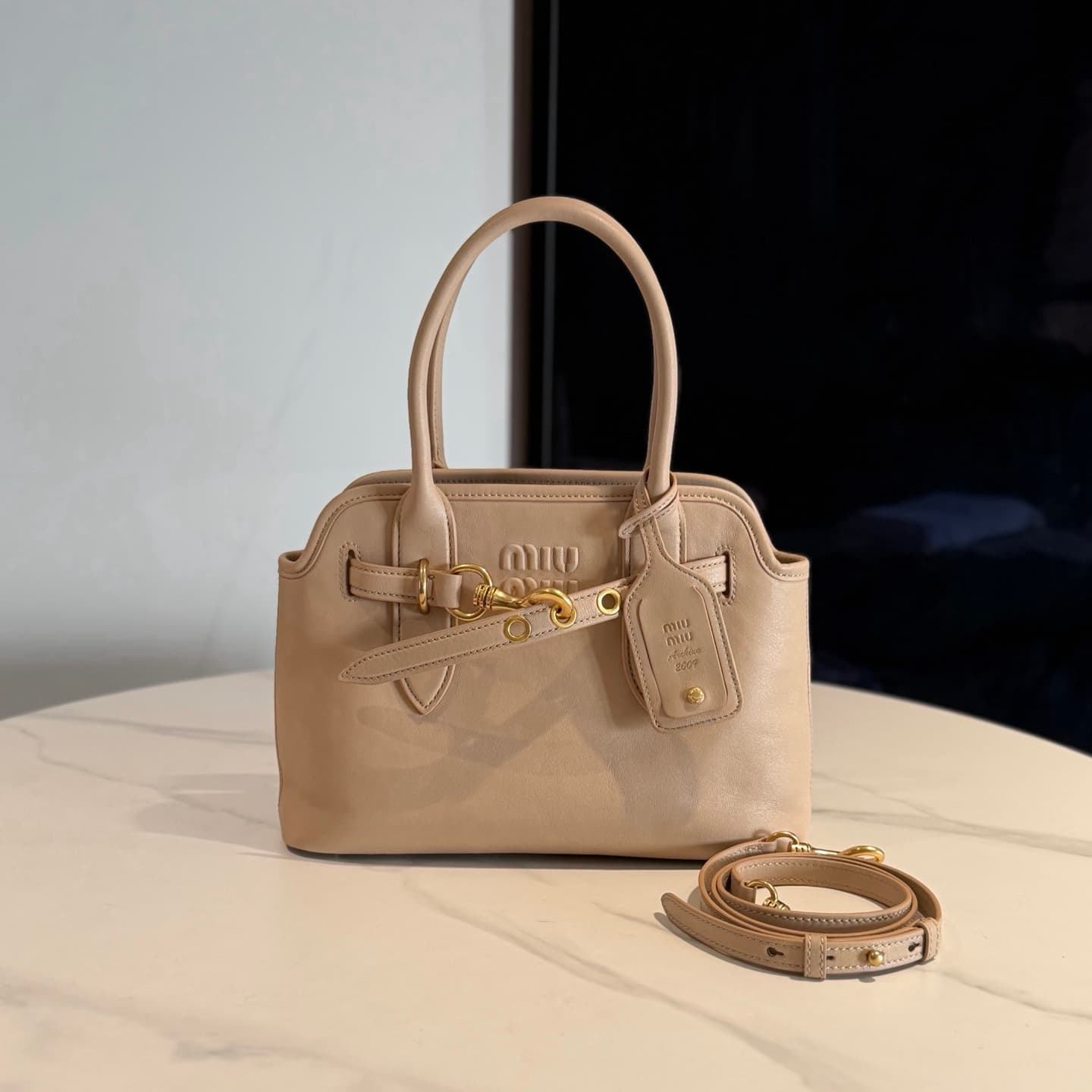 Aventure nappa leather bag