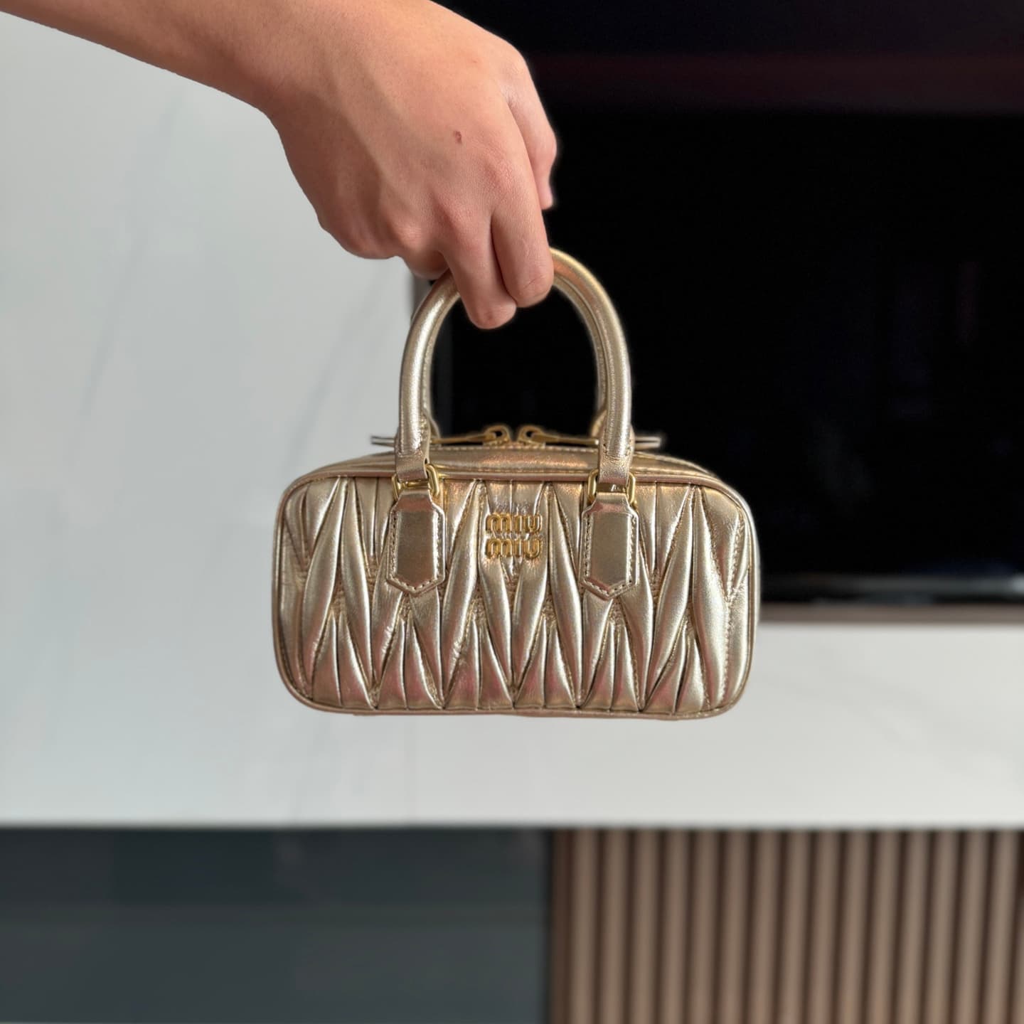 Arcadie Matelasse nappa leather mini-bag