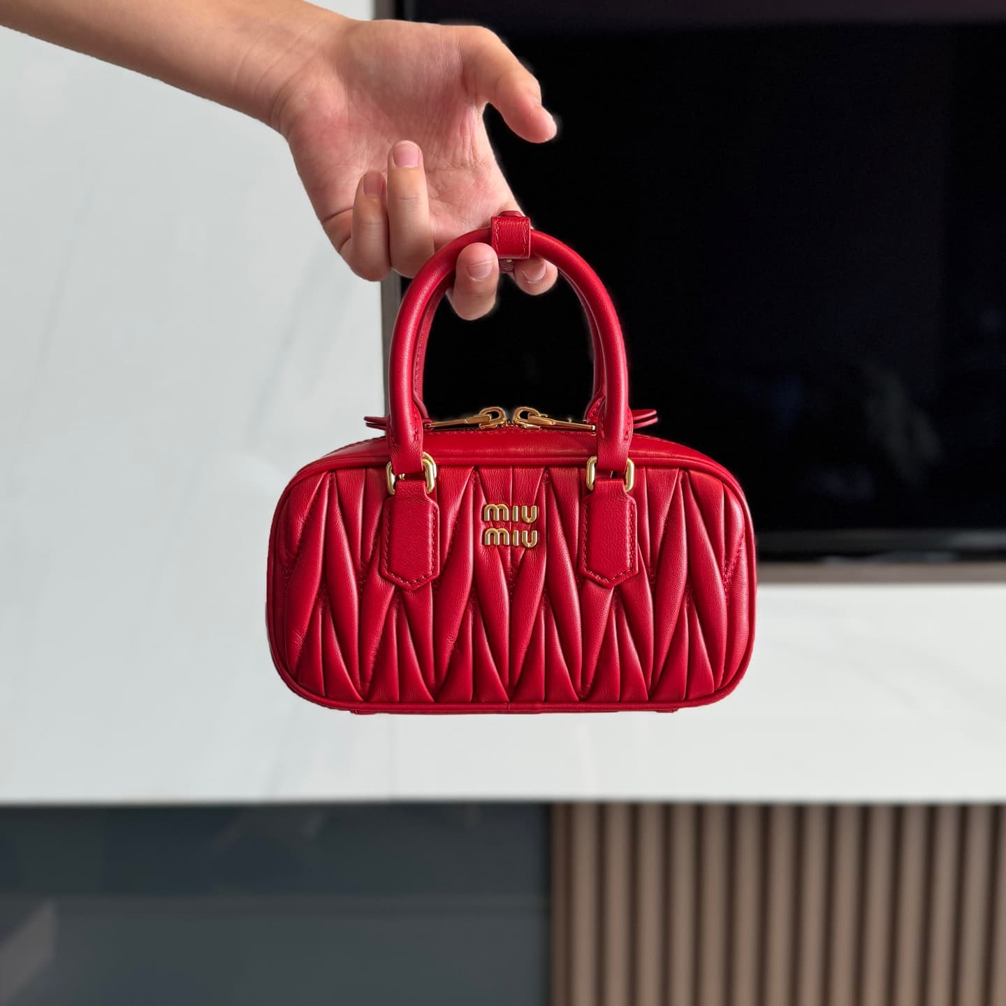Arcadie Matelasse nappa leather mini-bag