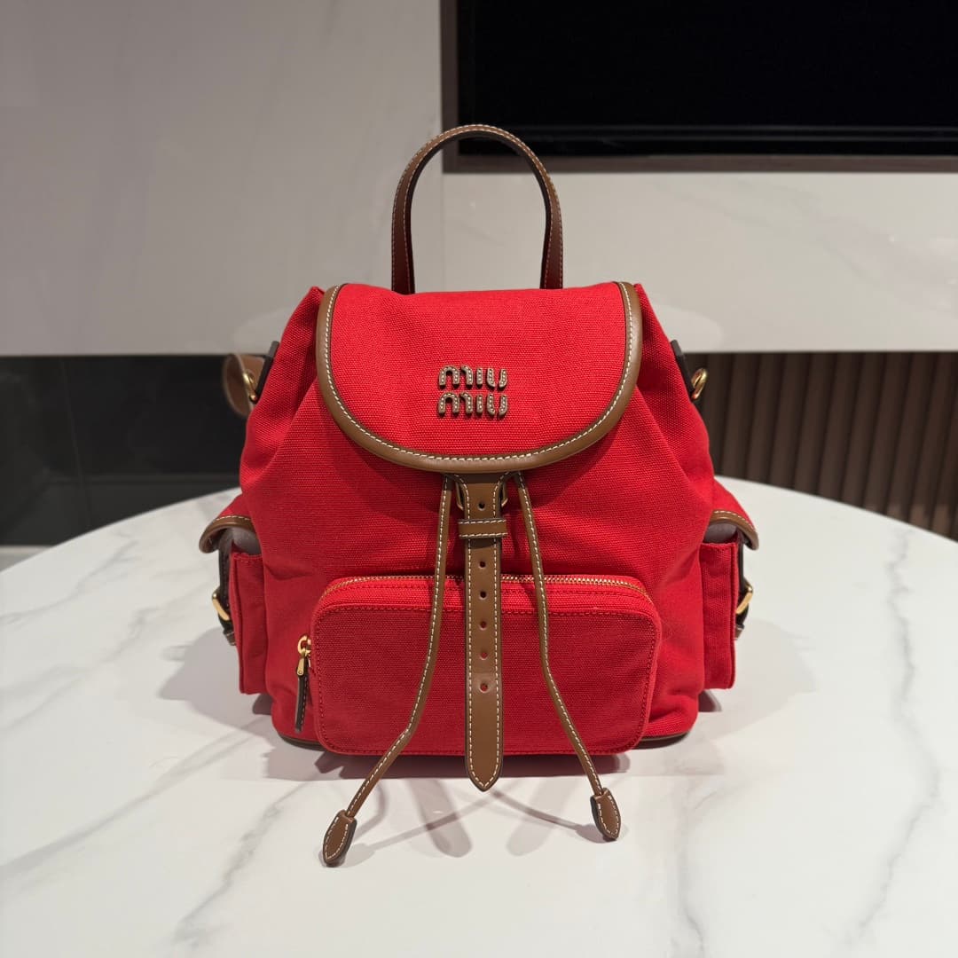 Denim backpack