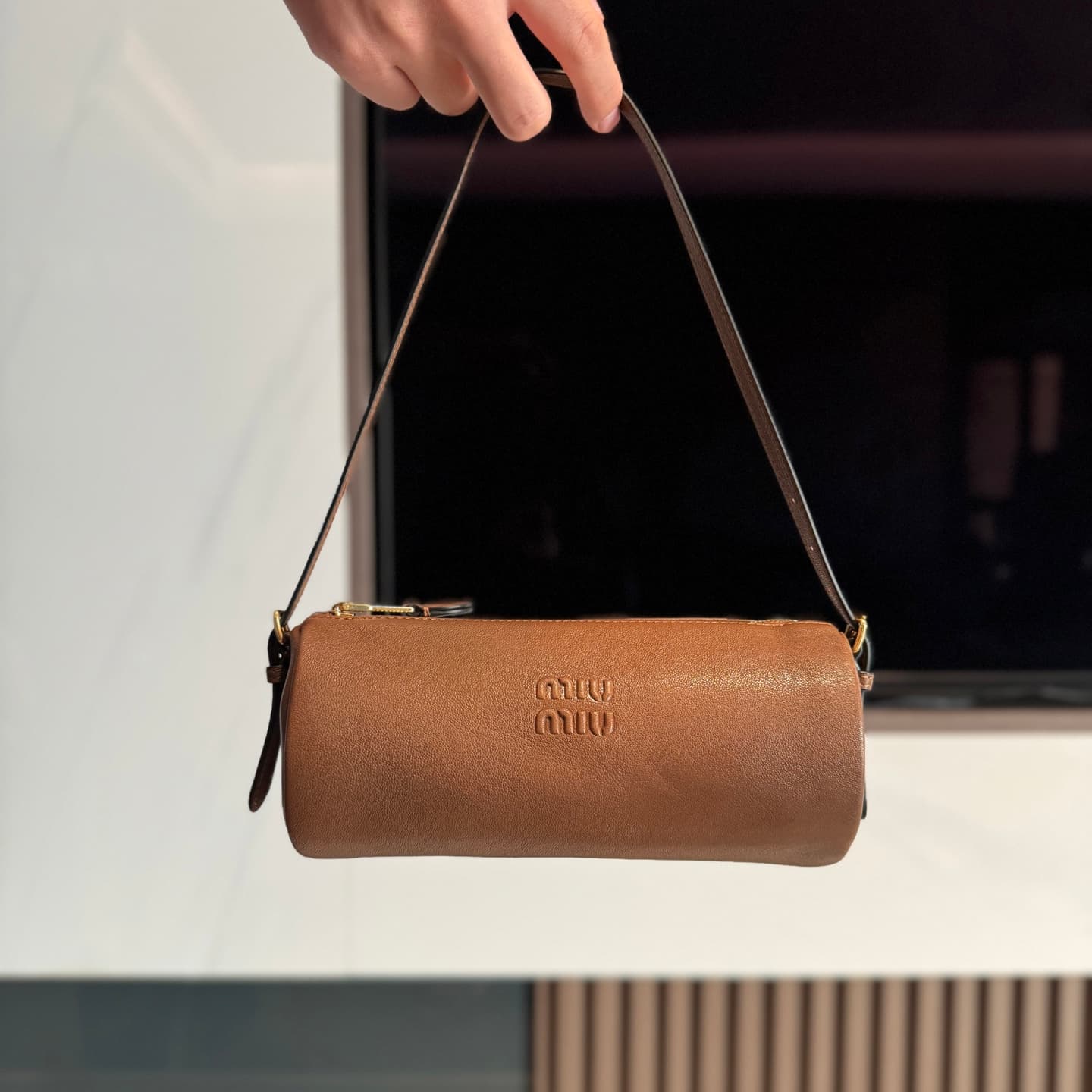 Nappa leather pouch