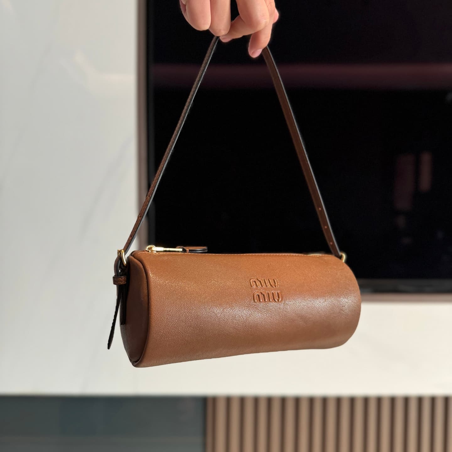 Nappa leather pouch alternate view