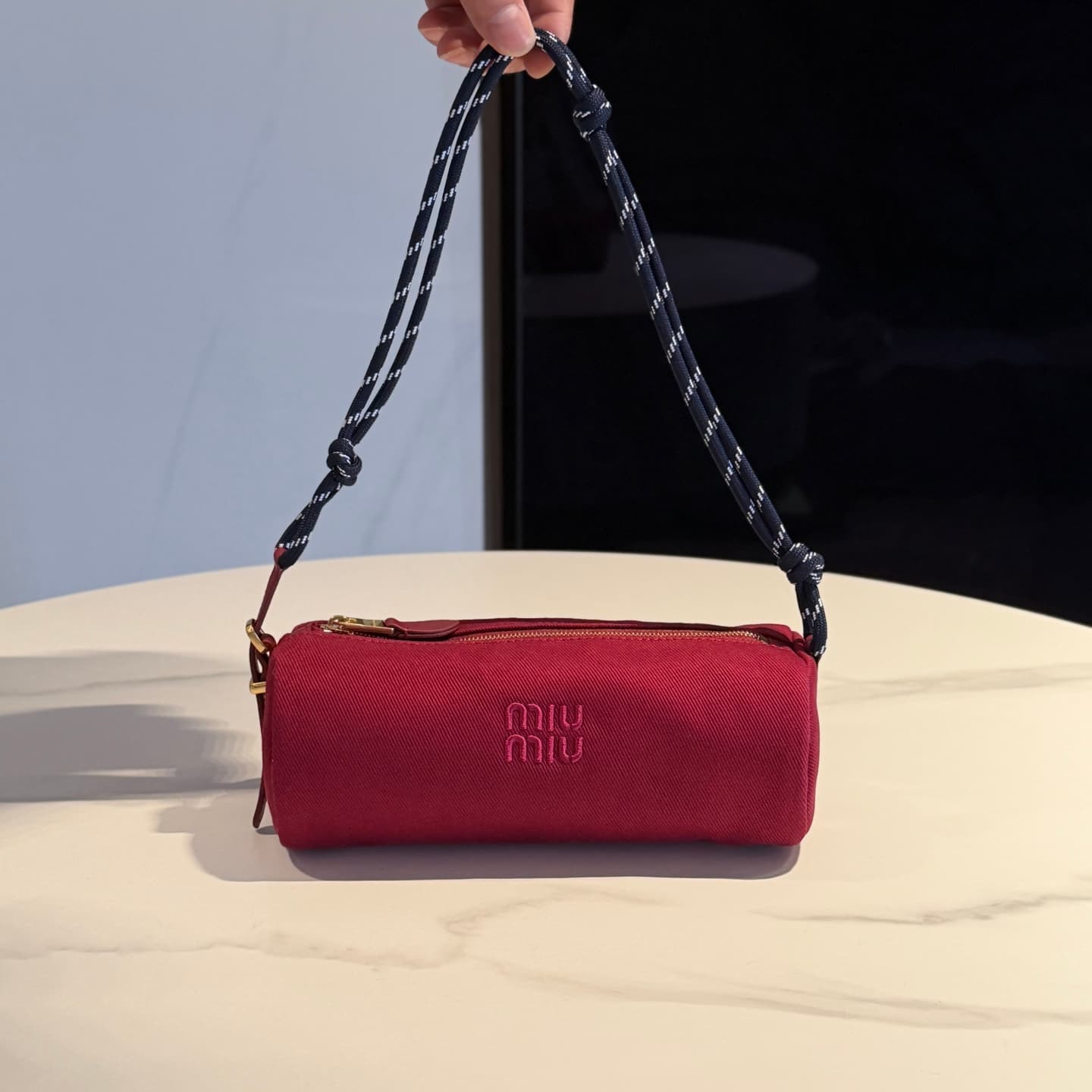 Gabardine pouch